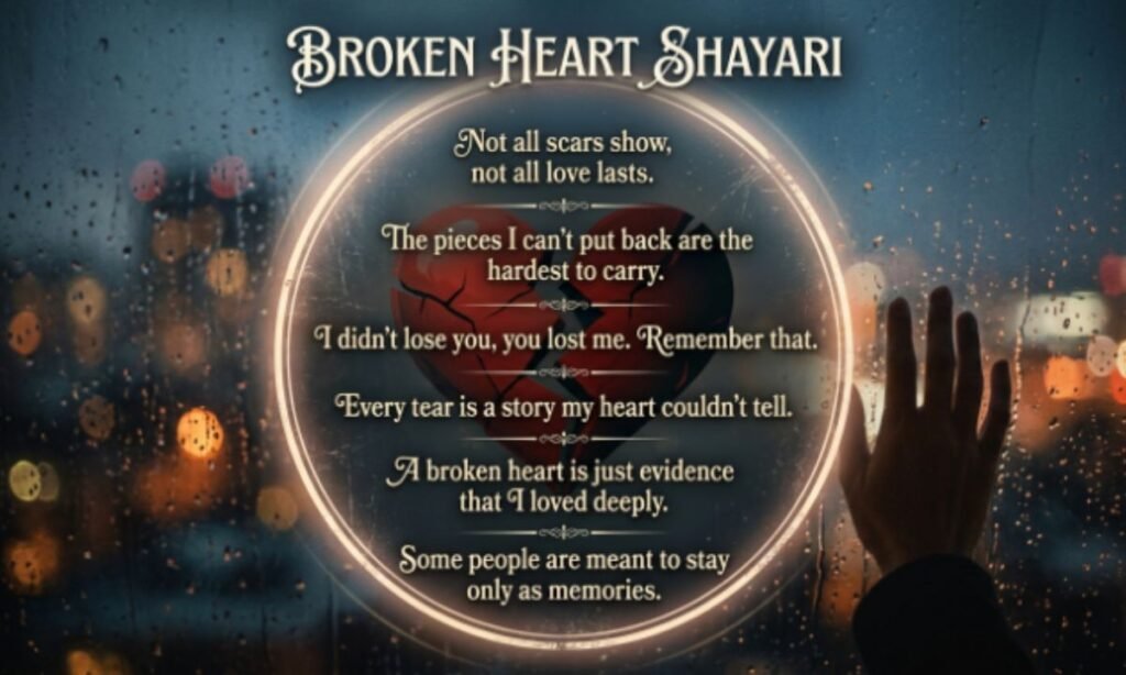 Broken Heart Shayari In English