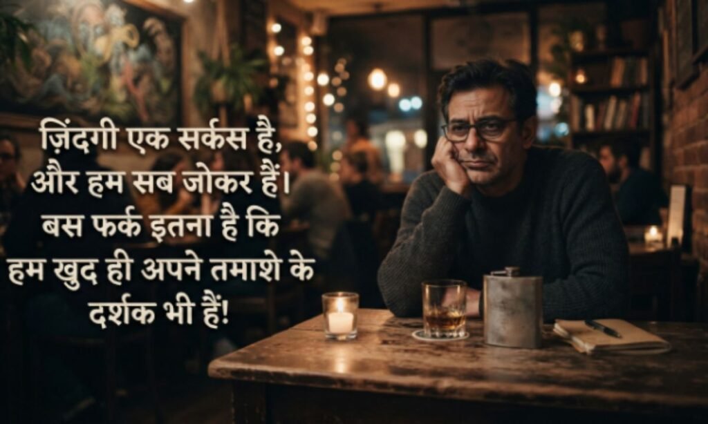 Dark Funny Shayari in Hindi on Life