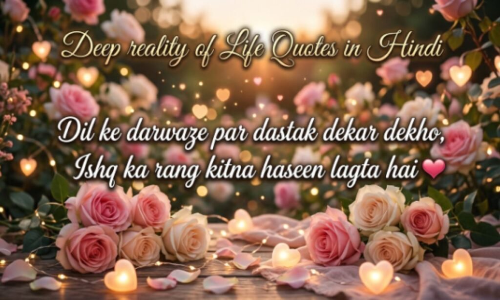 Deep reality of Life Quotes in Hindi