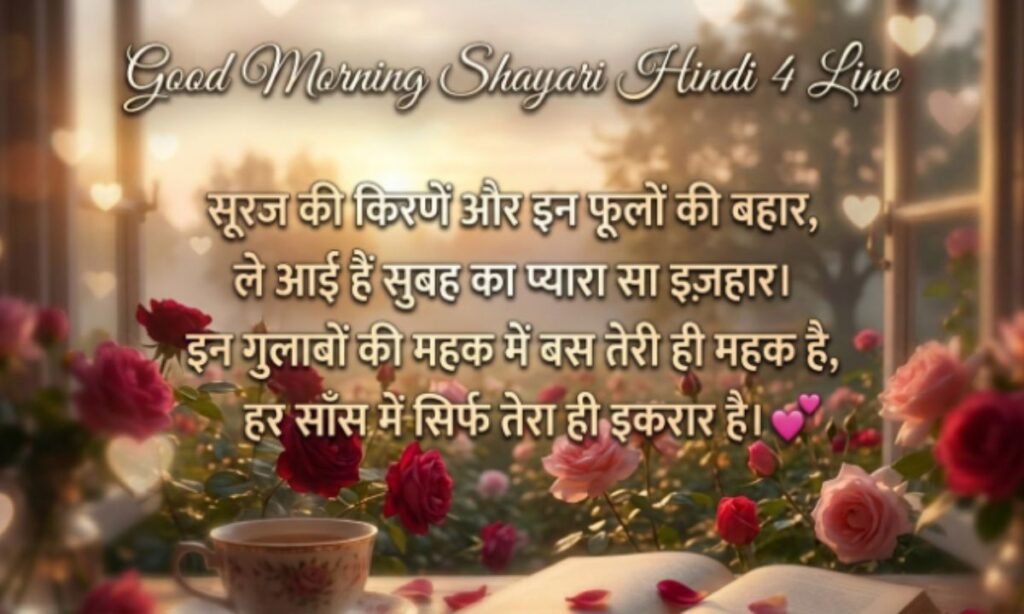 Good Morning Shayari Hindi 4 Line