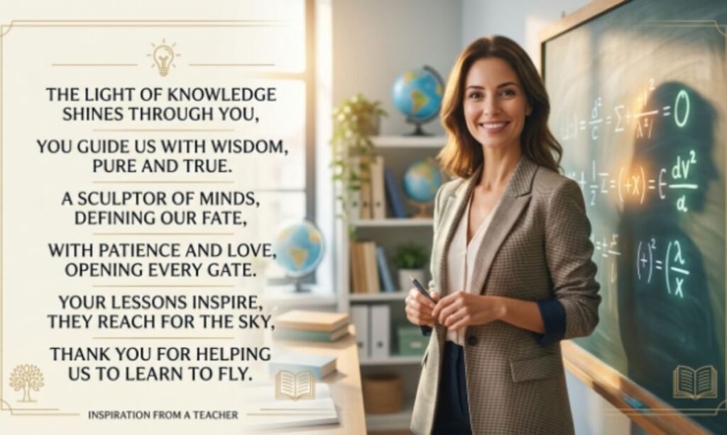 Motivational Shayari on Teacher in English