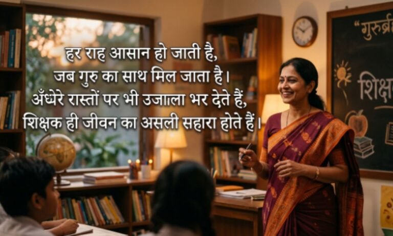 Motivational Shayari on Teacher in Hindi