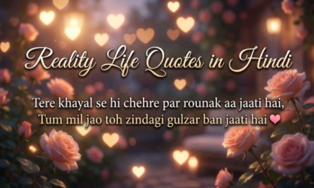 Reality Life Quotes in Hindi
