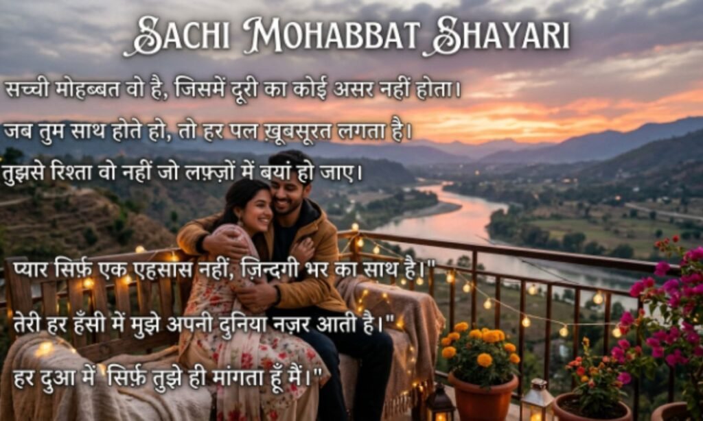 Sachi Mohabbat Shayari