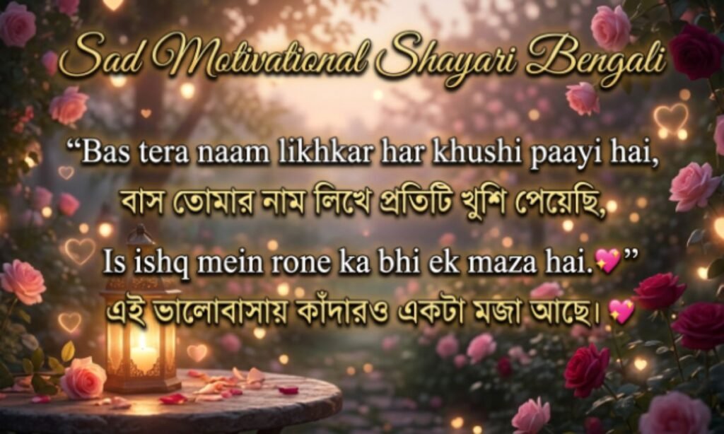 Sad Motivational Shayari Bengali