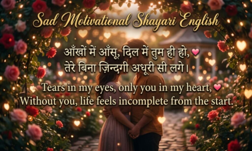 Sad Motivational Shayari English