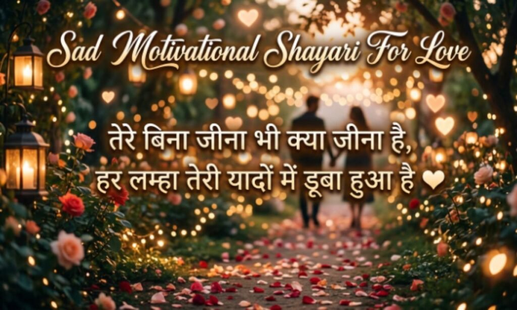 Sad Motivational Shayari For Love