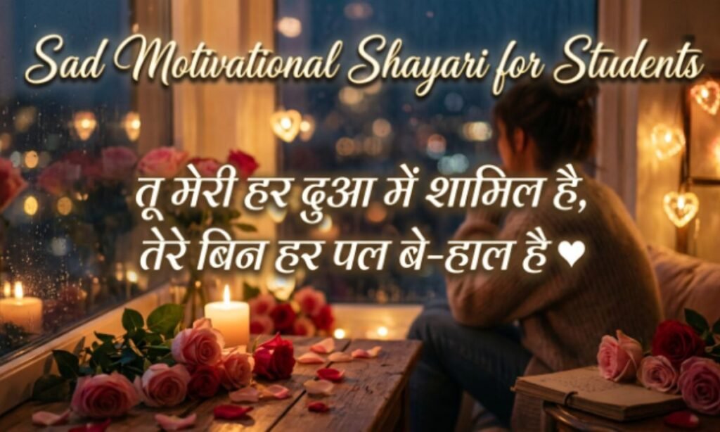 Sad Motivational Shayari for Students