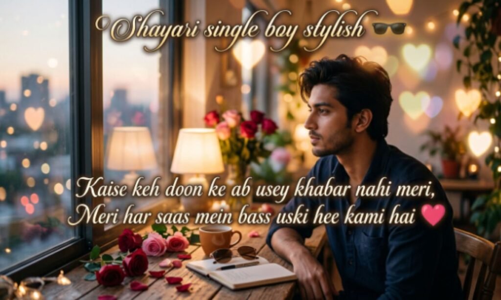 Shayari single boy stylish