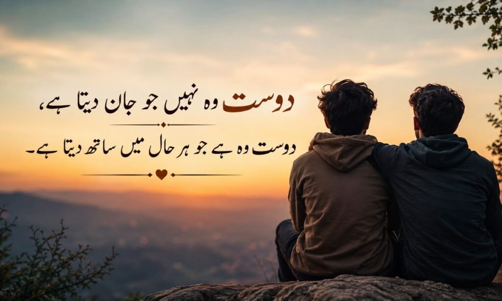 Short Friendship Poetry in Urdu
