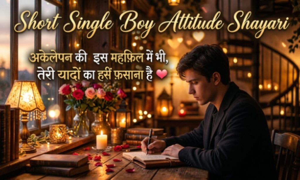 Short Single Boy Attitude Shayari