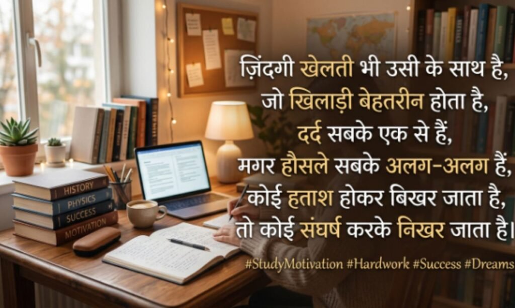 Study Motivation Shayari in Hindi