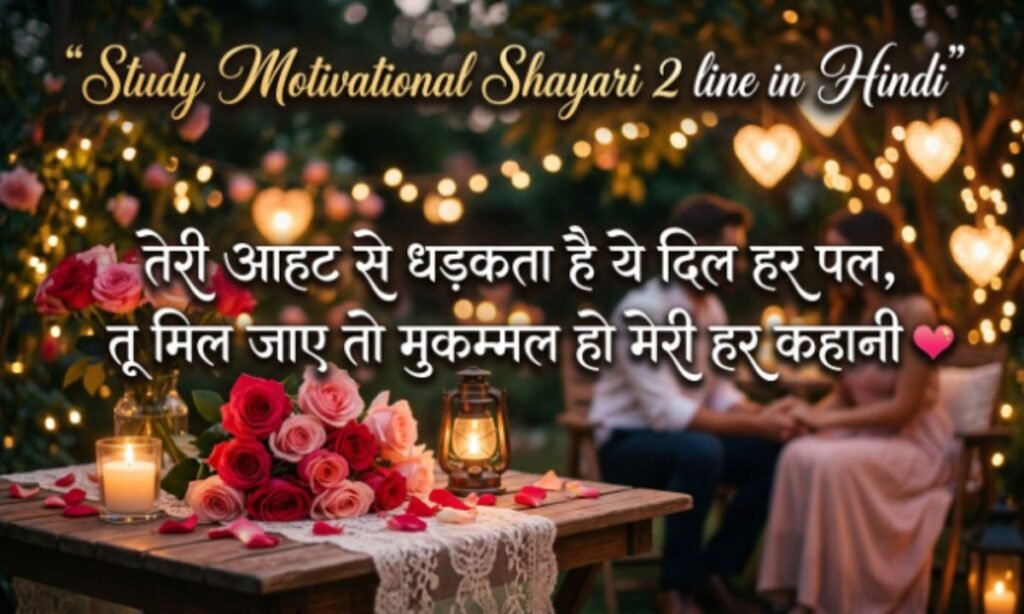 Study Motivational Shayari 2 line in Hindi
