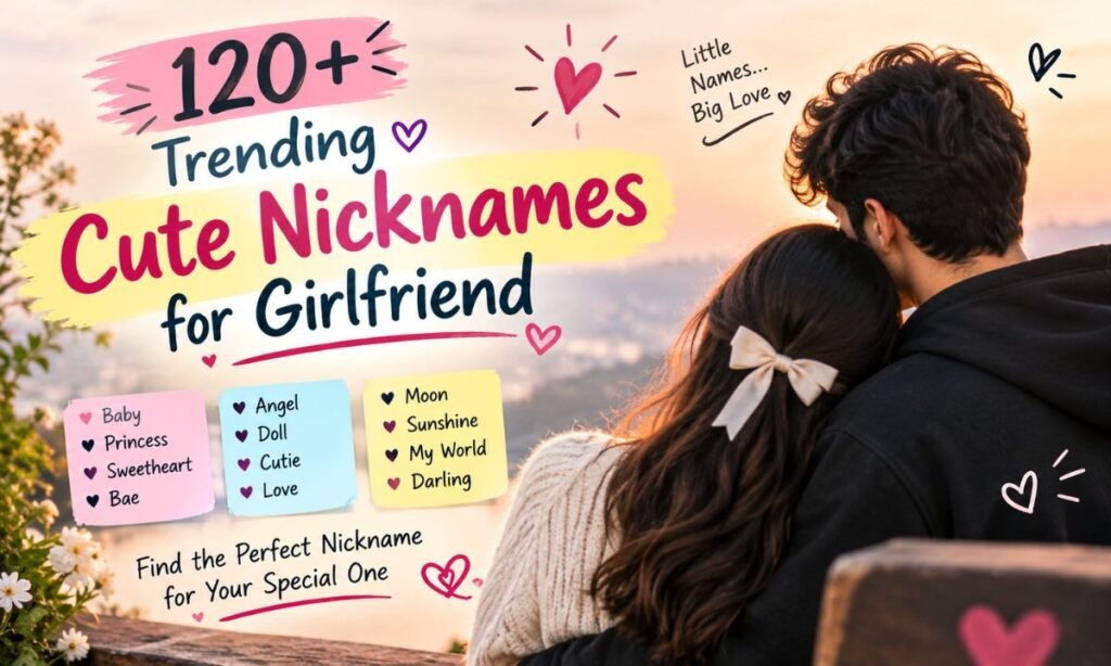 120+ Trending Cute Nicknames for Girlfriend