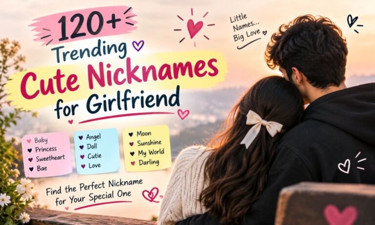 120+ Trending Cute Nicknames for Girlfriend