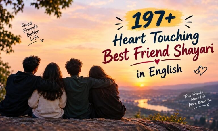197+ Heart Touching Best Friend Shayari in English