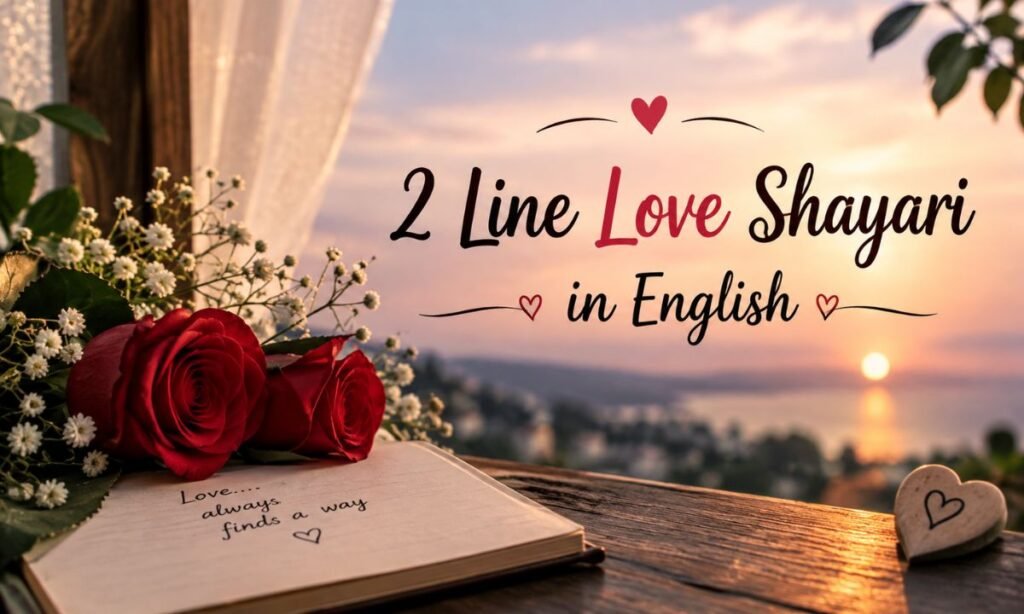 2 Line Love Shayari in English