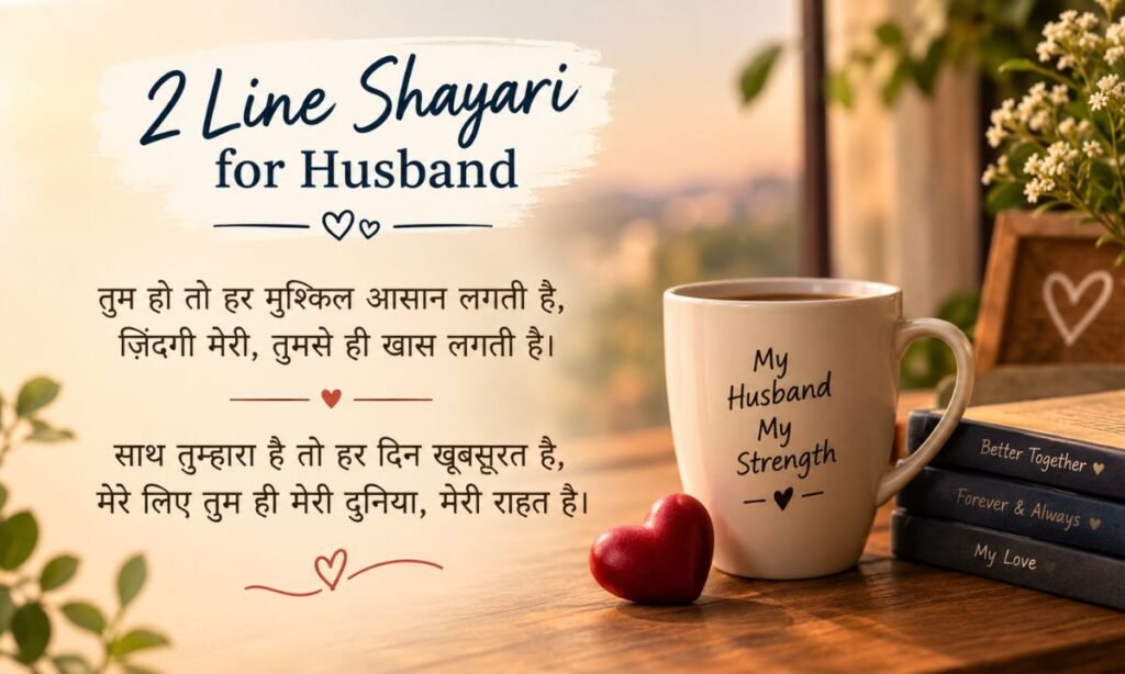 2 Line Shayari for Husband