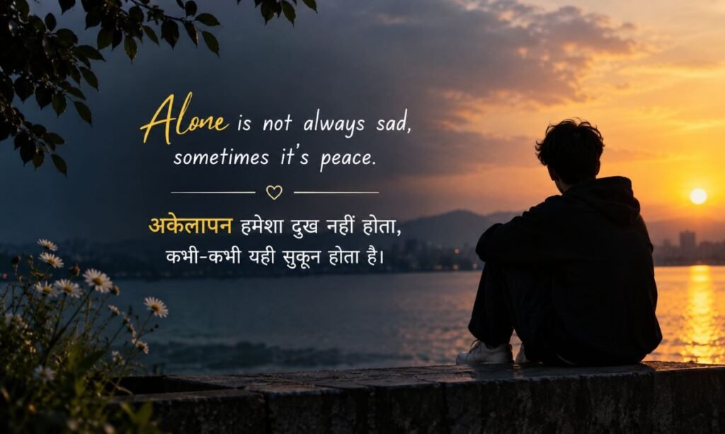 Alone Shayari in English Hindi