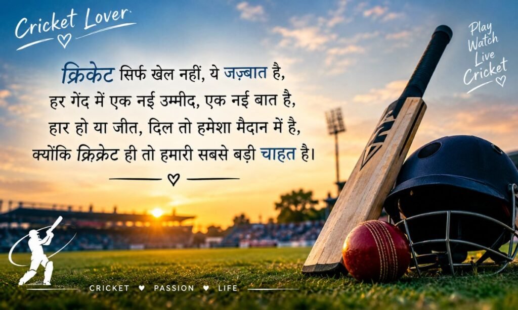 Cricket Lover Shayari
