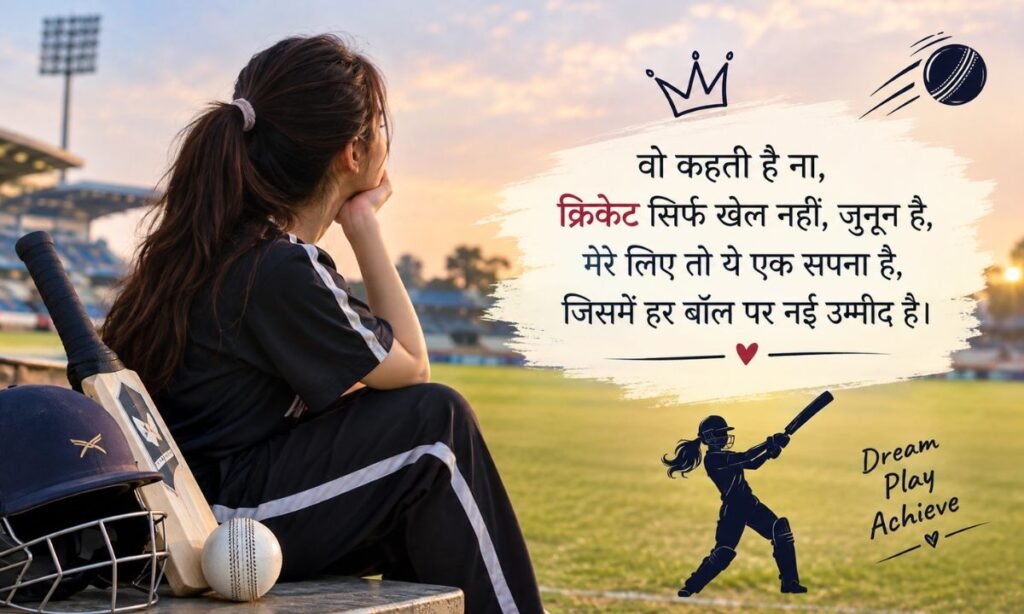 Cricket Shayari in Hindi for Girl