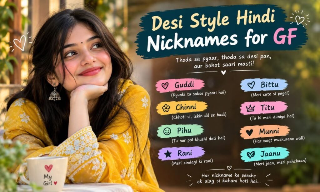 Desi Style Hindi Nicknames for GF