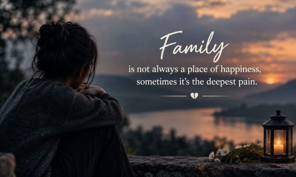Family sad shayari 2 line english