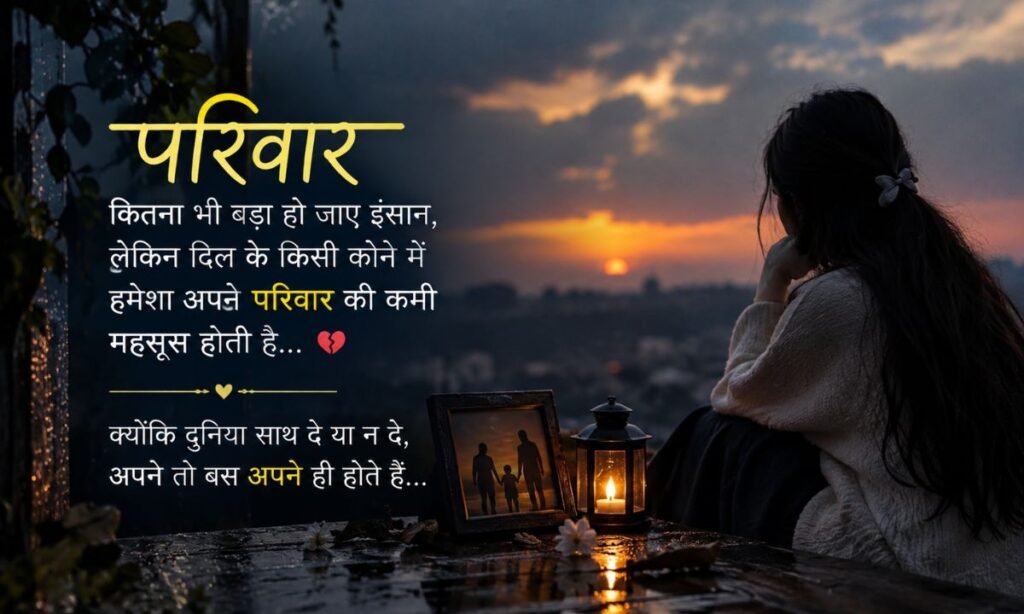 Family sad shayari for instagram