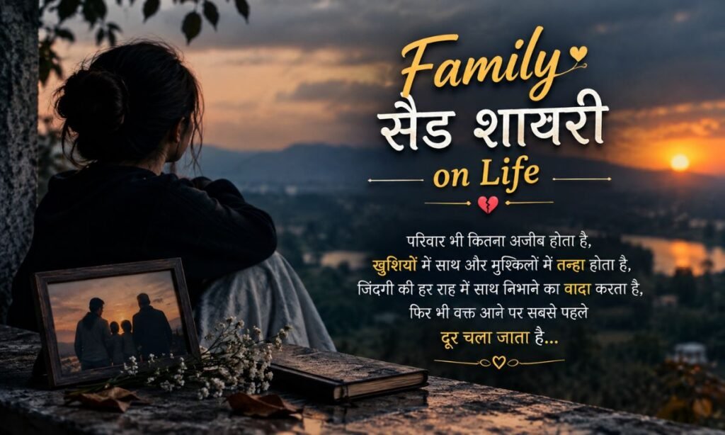 Family sad shayari on life
