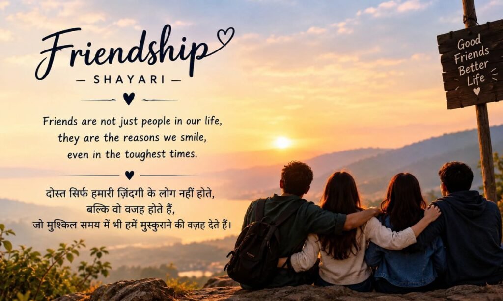 Friendship Shayari in English Hindi