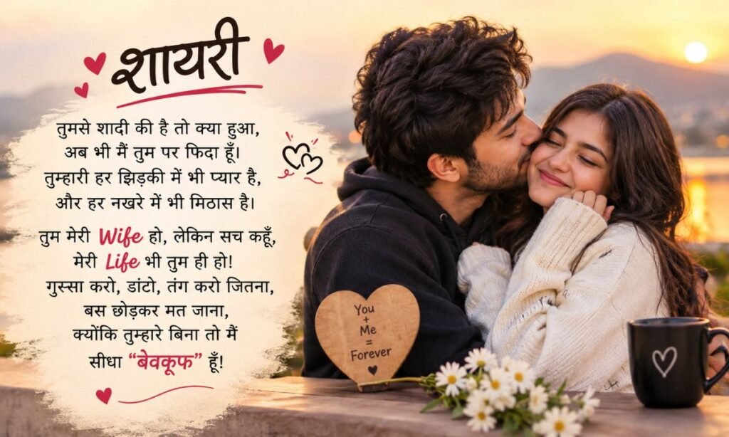 Funny Love Shayari in Hindi for Wife