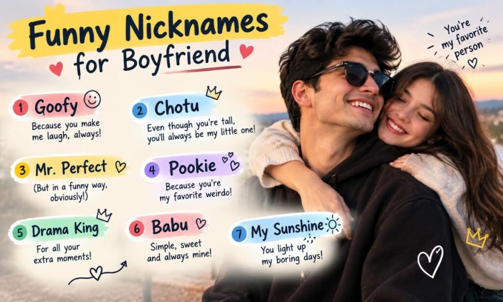 Funny Nicknames for Boyfriend