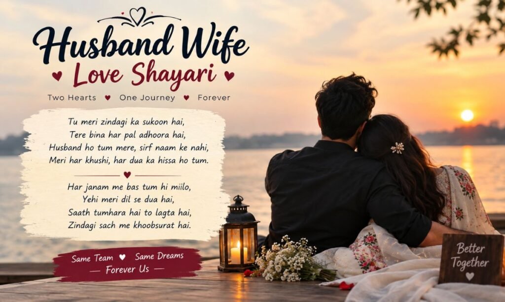 Husband Wife Love Shayari in English