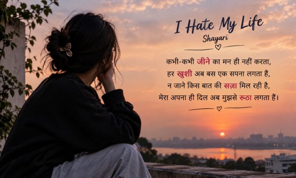 I hate My Life Shayari for Girl