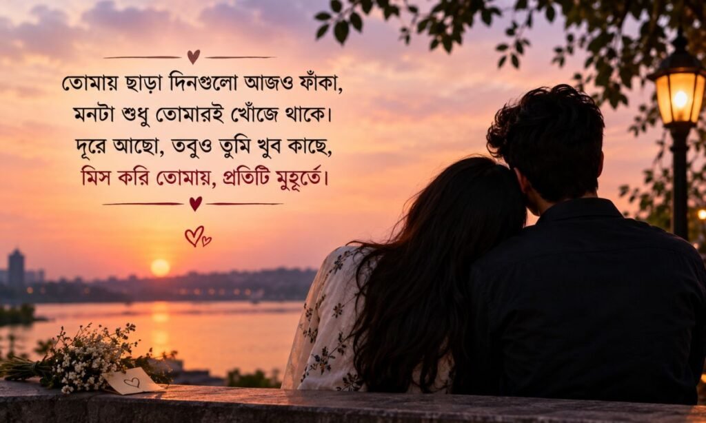 Miss You Love Shayari Bengali