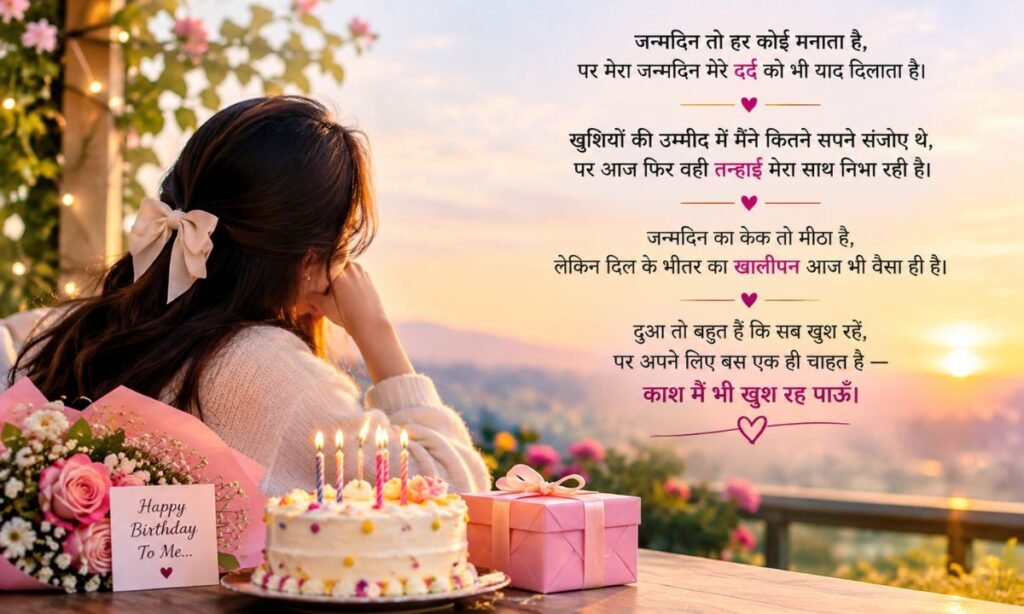 My Birthday Sad Shayari in Hindi