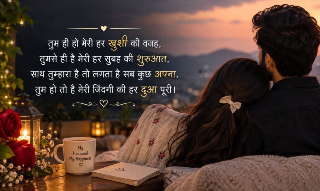 Romantic Love Shayari for Husband in Hindi