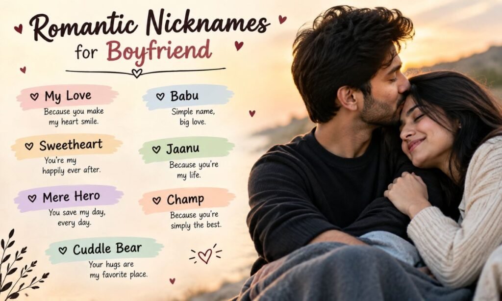 Romantic Nicknames for Boyfriend Indian