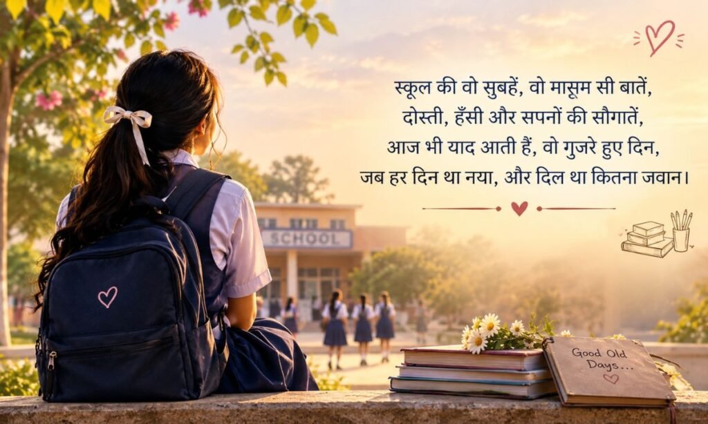 School ki Yaadein Shayari in Hindi for Girl