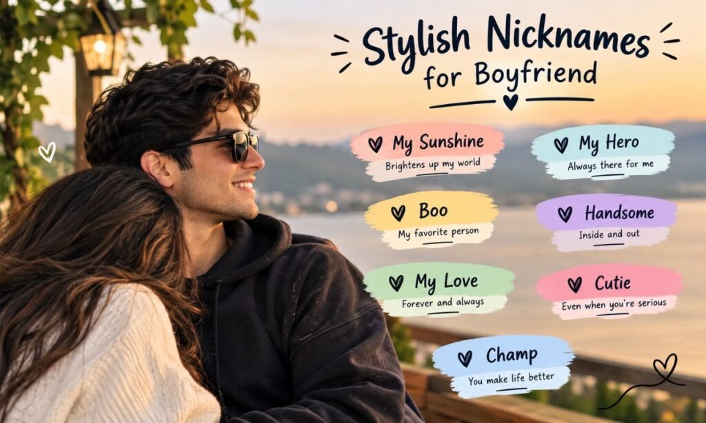 Stylish Nicknames for Boyfriend in English