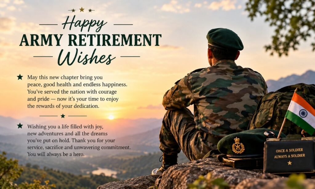 Army/Military Retirement Wishes