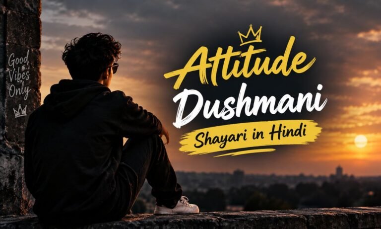 Attitude Dushmani Shayari in Hindi