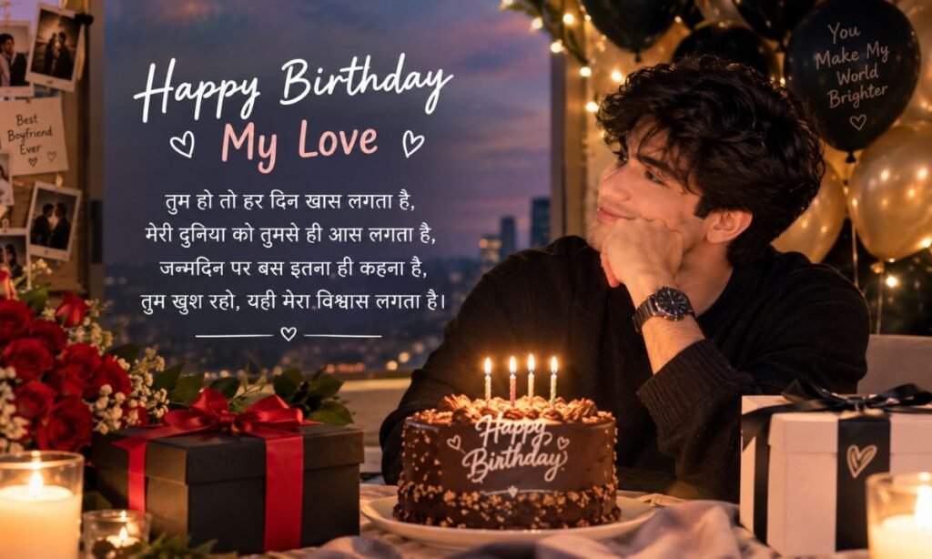 Happy Birthday My Love Shayari for Boyfriend