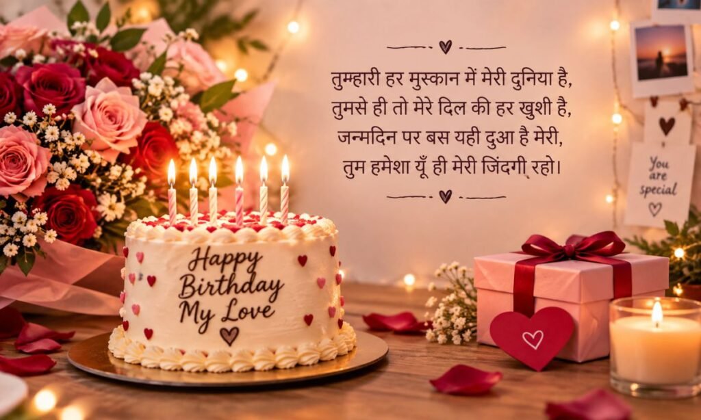 Happy Birthday My Love Shayari for Girlfriend