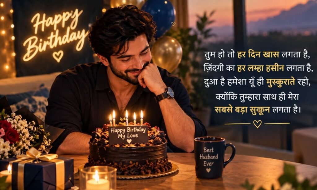 Happy Birthday My Love Shayari for Husband
