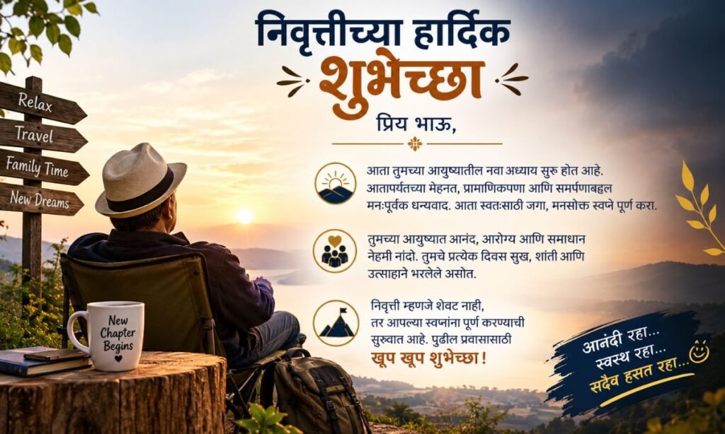 Retirement Wishes in Marathi for Brother
