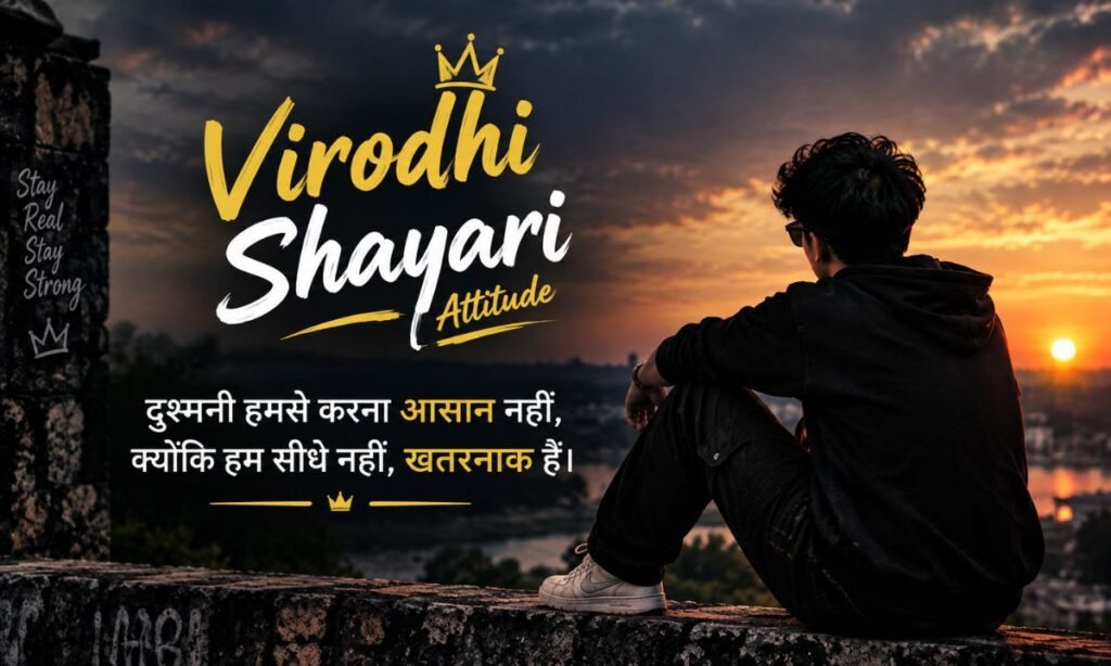 Virodhi Shayari Attitude